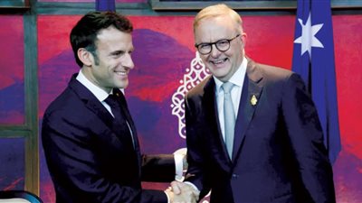 ماكرون يرحب بدعم أستراليا لمسار الاعتراف بدولة فلسطين