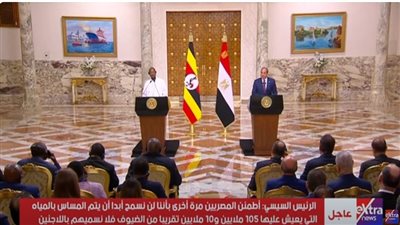 السيسي: مياه النيل قضية وجود.. ومصر لن تسمح بالمساس بحقوقها المائية