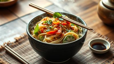 وصفات نودلز لذيذة على الطريقة الآسيوية المميزة والشهية 