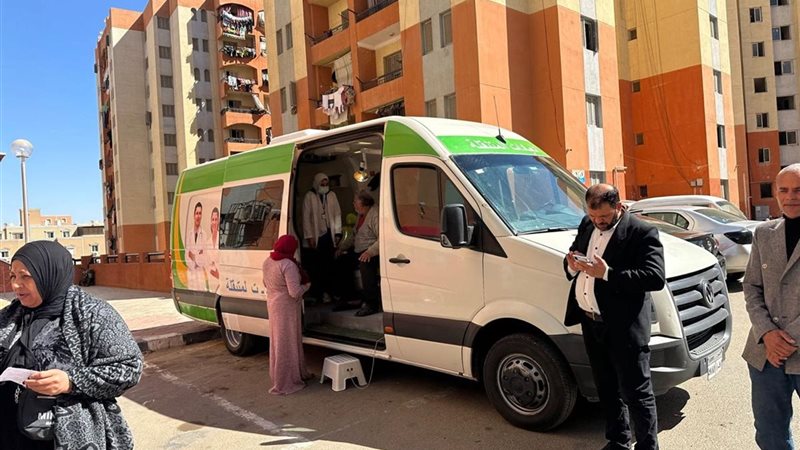 جانب من القافلة الطبية