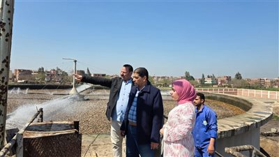 رئيس مياه المنوفية يتفقد بعض محطات فرع الشركة ببركة السبع