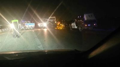 حادث جديد على الطريق الدولي قرب مول طنطا يعرقل الحركة المرورية (صور)