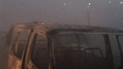 انتداب المعمل الجنائى لبيان أسباب حريق جراج الخصوص