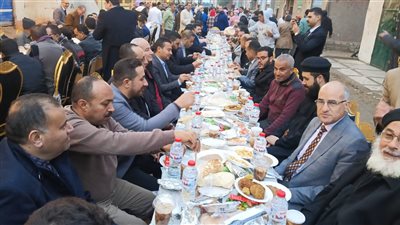 5000 شخص بينهم قساوسة وتنفيذيين.. قرية أبو ريا بكفر الشيخ تنظم إفطاراً جماعياً