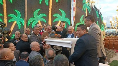 الديب والنبراوي يضعان حجر الأساس لنادي مهندسي البحيرة| صور