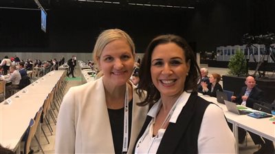 رانيا علواني تهنئ كوفنتري برئاسة اللجنة الأولمبية الدولية