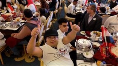 فرحة وبراءة.. ذوي الهمم في حفل إفطار الداخلية بالجزيرة | صور