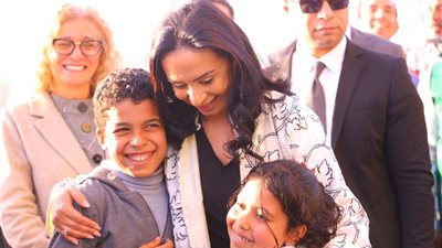 وزيرة التضامن تتفقد حفل إفطار مؤسسة مصر الخير بممشى أهل مصر 