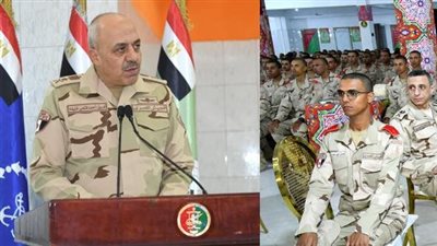 رئيس أركان حرب القوات المسلحة يشارك مقاتلي قوات حرس الحدود والمدرعات الإفطار