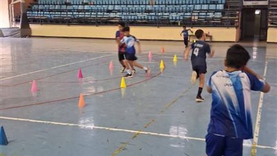 استمرار تدريبات المشروع القومي للموهبة الحركية بالسويس في الصالة المغطاة