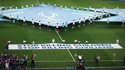 «أوقفوا قتل الأطفال».. رسالة قوية من «يويفا» قبل السوبر الأوروبي بشأن غزة