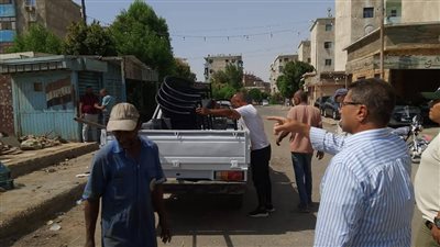 إزالة تعديات على أملاك الدولة في المهد بحي الأربعين بمحافظة السويس 