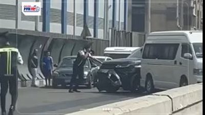 إحالة سائق السيارة الفارهة للتحليل بعد حادث كوبري أكتوبر ومحاولة الهروب