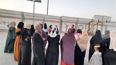 جلسة رياضية توعوية حول صحة المراهقين بمركز شباب عرب المعمل بالسويس 