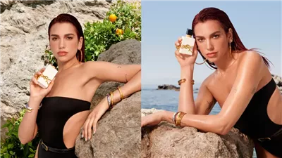 النجمة العالمية دوا ليبا نجمة الحملة الإعلانية لعطر سان لوران