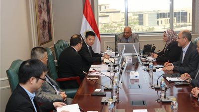 وزير الكهرباء يبحث مع شركة 