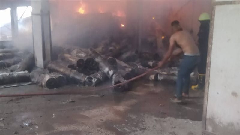 حريق مصنع بالقليوبية