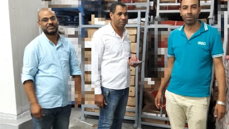 ضبط دواجن وجبن مجهولي