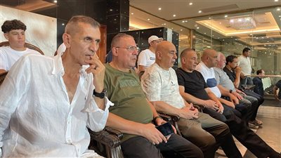 جهاز منتخب مصر بقيادة التوأم حسن في مباراة الزمالك و المقاولون