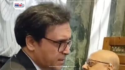 البلشي ويوسف ووزير الثقافة في عزاء الكاتب صنع الله إبراهيم