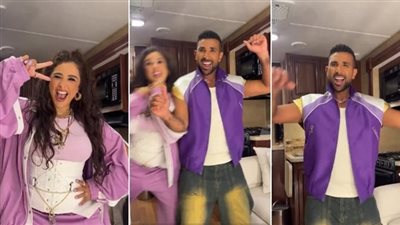 ياسمين عبد العزيز تثير الجدل بفيديو راقص مع أحمد سعد 