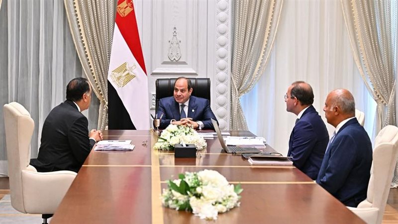 جانب من لقاء الرئيس