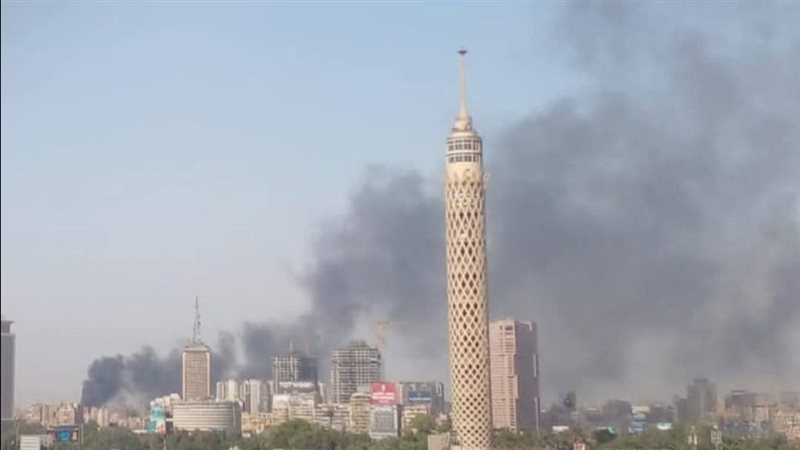 حريق هائل في سوق