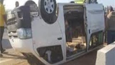 مصرع سيده وإصابة 9 آخرين في تصادم ميكروباص وتروسيكل بالإسكندرية 