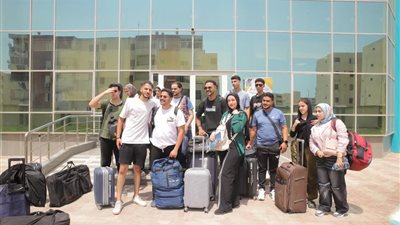 جامعة السويس تستقبل وفود الجامعات المشاركة في مهرجان طرب الأول