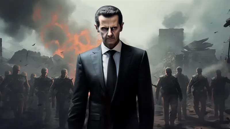 هروب بشار الاسد