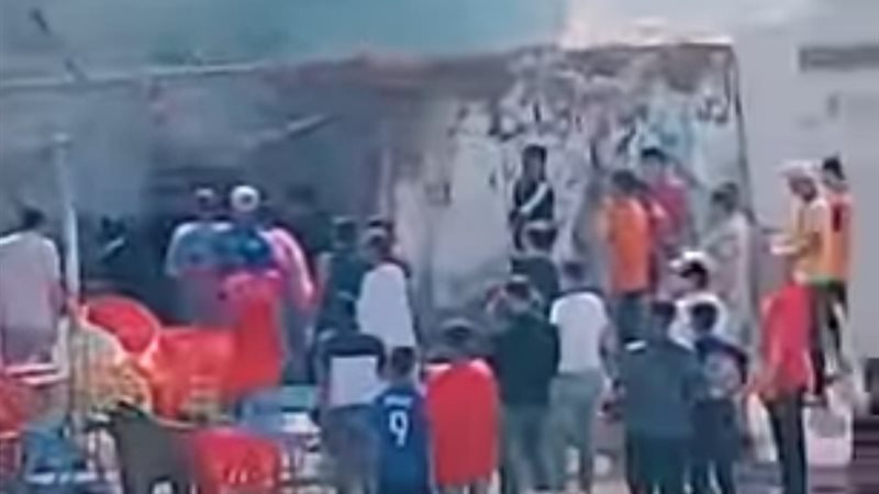 حريق فيلا عادل امام