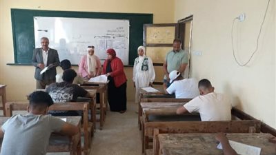 توفير أجواء هادئة ومنضبطة لطلاب الدور الثاني في منطقة السويس الأزهرية