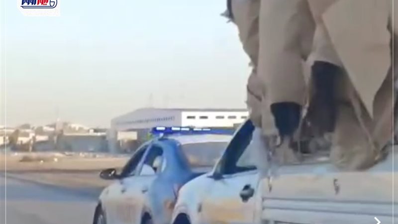 مطاردة الشرطة للسيارة