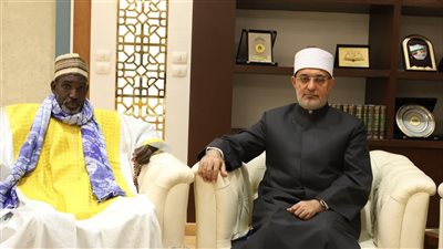 مفتي الجمهورية يستقبل رئيس جمعية التضامن الإسلامي في السنغال لبحث آفاق التعاون