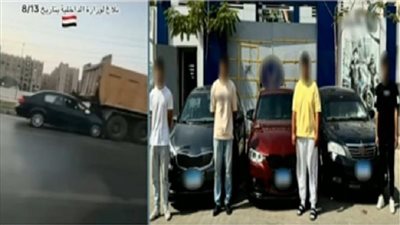 وصول المتهمين في واقعة مطاردة طريق الواحات لحضور ثاني جلسات المحاكمة