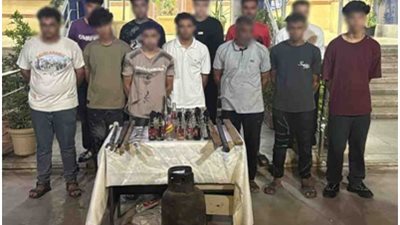 زجاجات وعصي وأسطوانة بوتاجاز تشعل معركة الشروق.. والشرطة تضبط المتهمين