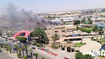 اندلاع حريق في النادي الأهلي بمدينة نصر .. والحماية المدنية تحاول السيطرة