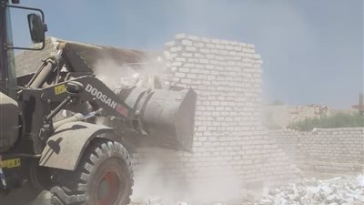 إزالة 570 حالة تعد الأراضي الزراعية وأملاك الدولة في بنى سويف