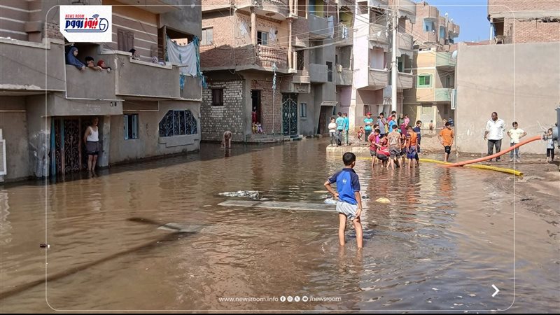 غرق شوارع قرية عتامنة