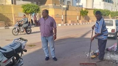رئيس مركز ومدينة الإبراهيمية بالشرقية يتابع أعمال منظومة النظافة والتجميل