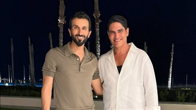 أحمد أبو هشيمة يلتقي الشيخ ناصر بن حمد آل خليفة خلال زيارته لمصر