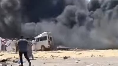 «11 سيارة تفحمت».. أسماء مصابي حادث تصادم طريق مطروح - الإسكندرية