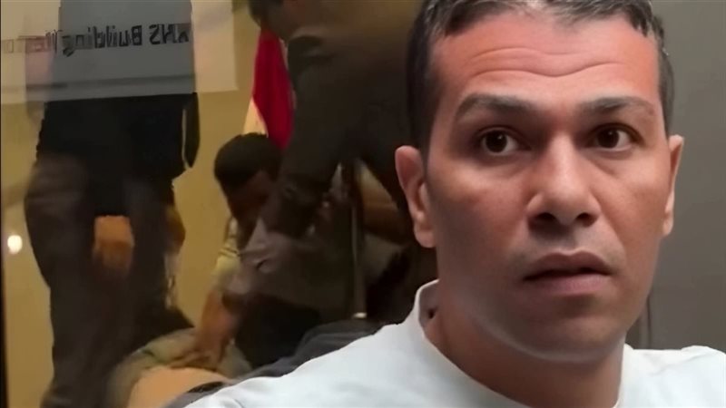 لحظة ضبط المعتدين