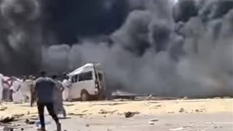 حادث تصادم طريق مطروح
