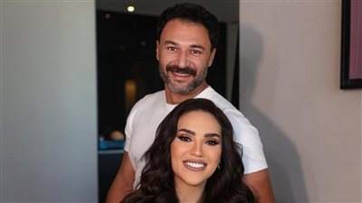 بحبك يا حبيب عمري .. رسالة مي فاروق لزوجها محمد العمروسي بعيد ميلاده