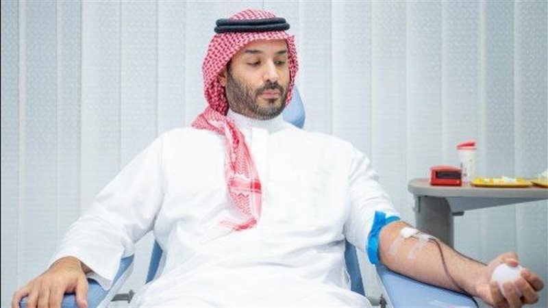 محمد بن سلمان أثناء
