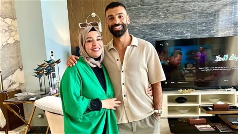 محمد صلاح وشقيقته