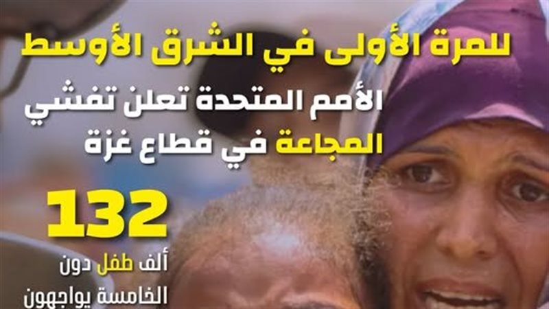 تفشي المجاعة في غزة
