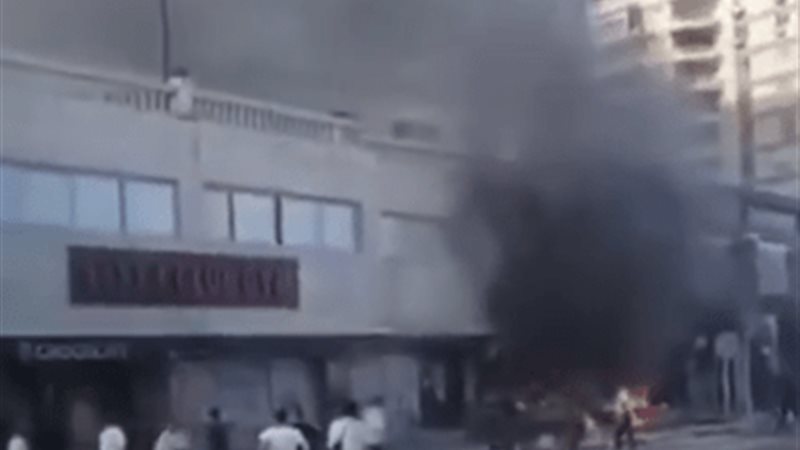 حريق سابق بالفندق