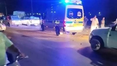 حادث مروع بطريق رأس البر الجديد.. إصابة 4 شباب في تصادم دراجات نارية